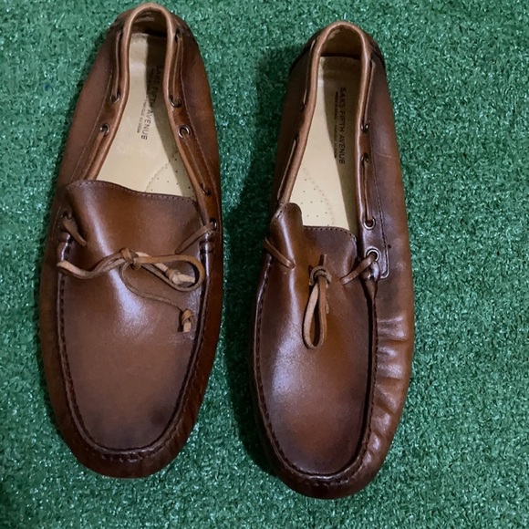 NWOB Saks Fifth Avenue Leather Driving  Loafers - Picture 5 of 9